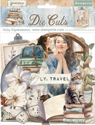 SECRET DIARY DIE CUTS from Stamperia