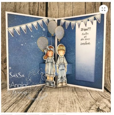 LÅNGA KALASARE stämpelset och stansmallar från Hänglar & Wings A6