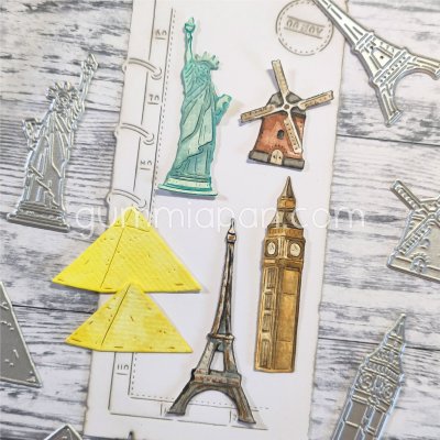 SEVÄRDHETER resemålstansmallar från Gummiapan