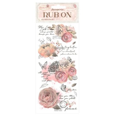 SHABBY ROSE RUB-ONS - Gnuggisar med rosor från Stamperia