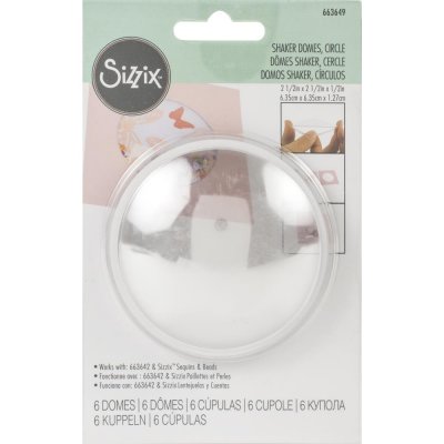 SHAKER DOMES 2½ - Kupoler till skakkort från Sizzix ca 6,35 cm i diameter