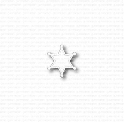 SHERIFFSTJÄRNAstansmall från Gummiapan ca 25,5x29 mm