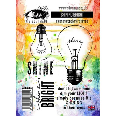 SHNING BRIGHT lightbulb clear stamp set from Visible image A6
