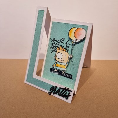 HAPPINESS FLOATS clear stamp set - Stämpelset med grattistema från Janet Klein AALL & Create A7