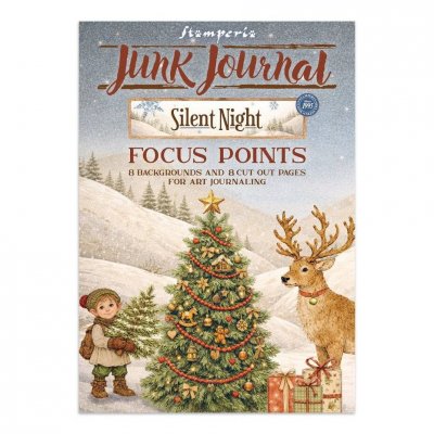 SILENT NIGHT JUNK JOURNAL FOCUS POINTS - Dekorationer från Stamperia A5