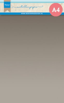 SILVER METALLIC PAPER (5 pcs) from Marianne Design A4