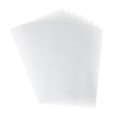SILVER METALLIC SHRINK PLASTIC 8,25X11,75 (8pc) - Silvermetallic-krympplast från Sizzix