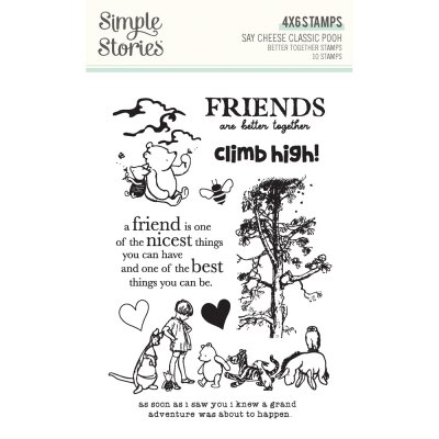 BETTER TOGHETER clear stamp set Pooh Collection - Stämpelset med Nalle Puh från Simple Stories A6