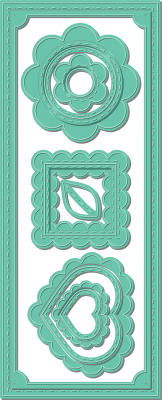 Slimline corner scallop die set - Stansmallar från LDRS Creative