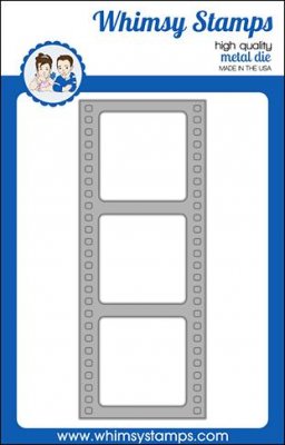 Slimline filmstrip die - Stansmall med filmremsa från Whimsy Stamps