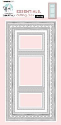 Slimline frame die set 266 - Ramstansmallar från Studio Light 21x10,5 cm