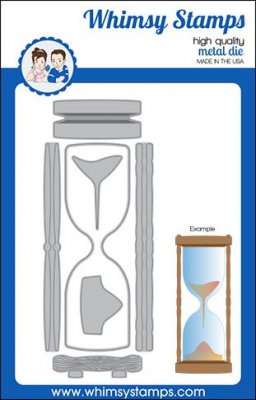 FÖRBESTÄLLNING Slimline Hourglass Die Set - Stansmallar med timglas från Whimsy Stamps
