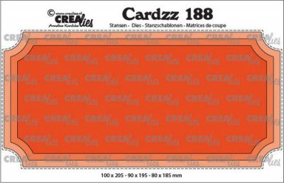 Slimline H ticket die set - Stansmallar med biljettform från CreaLies 10x20,5 cm