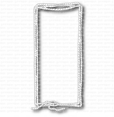 Slimline tross rope frame die from Gummiapan 6,8x14 cm