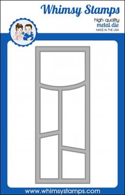 Slimline wonky window 1 die - Stansmall med sneda fönster från Whimsy Stamps
