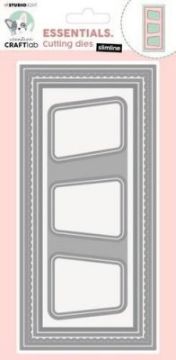 Slimline wonky window die set - Stansmallar från Studio Light 16,4x26,5 cm