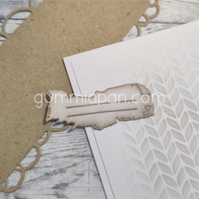 TORN PAPER die from Gummiapan ca 54 x 23 mm