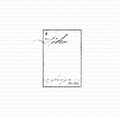 Sliten ram stämpel från Gummiapan 4,2x4,6 cm