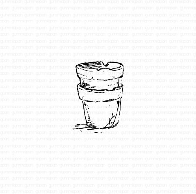 SLITNA KRUKORstämpel från Gummiapan ca 24x33 mm