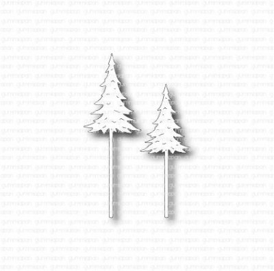 Smala granar-stansmallar från Gummiapan 2,6x6,6 + 2x5,3 cm