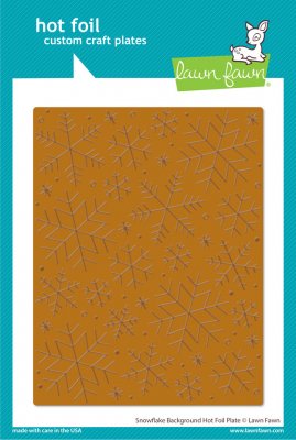 Snowflake Background Hot Foil Plate from Lawn Fawn