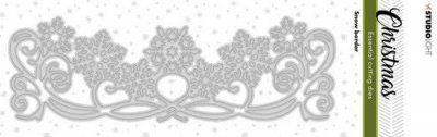 Snowflake border die - Snöflingebårdstansmall från Studio Light 4,7x14,2