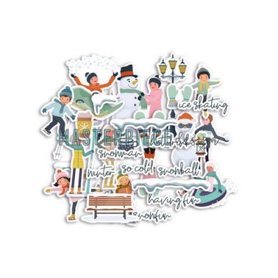 Snowy winter die-cuts from Masterplan design