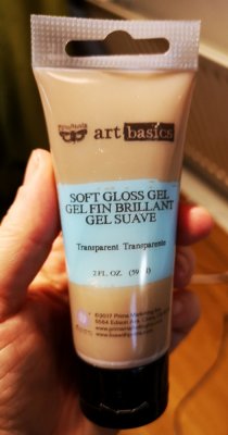 Soft gloss gel - Lim och transfermedium från Finnabair / Prima Marketing Inc