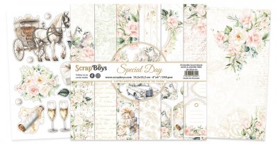 Special Day 6x6 Inch Paper Pad - Mönsterpapper med kärlekstema från ScrapBoys 15x15 cm
