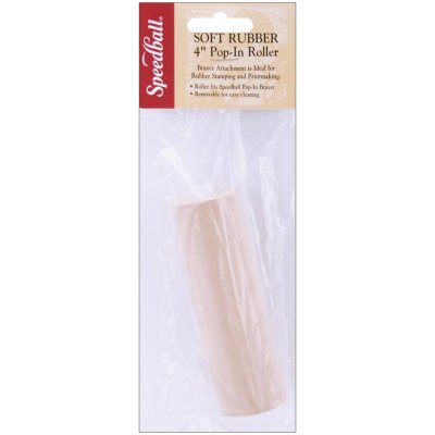 Soft pop-in replacement roller 4 - Extra-roller till gummiroller från Speedball 10 cm bred
