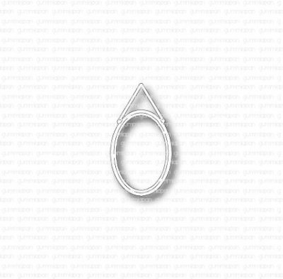 SPEGELstansmall från Gummiapan ca 23x42,5 mm