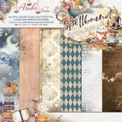 Spellbound Simple Style 6x6 Inch Paper Pack - Mönsterpapper från Memory Place 15x15 cm