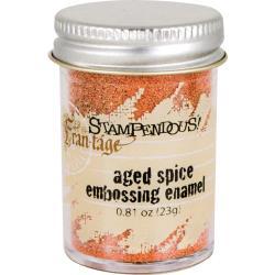 Spice embossing enamel powder - Orange effektpulver från Stampendous