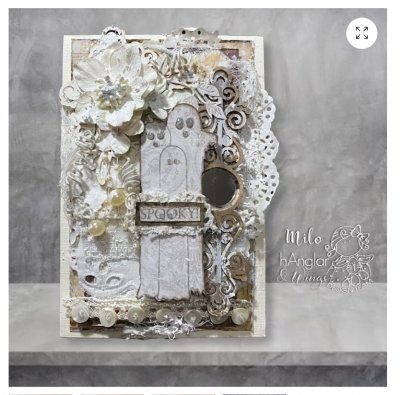 SPÖKIGT Pumpor Halloween - Stämpelset med spöken från Hänglar & Wings A6