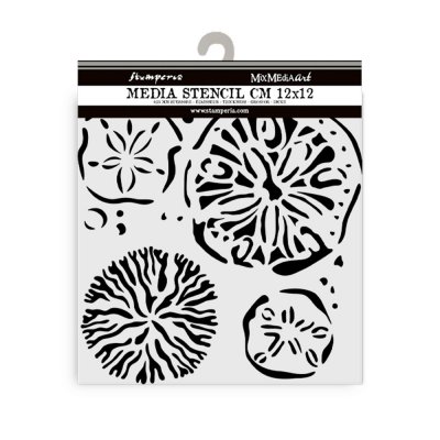 SPONGES stencil - Schablon från Stamperia 12x12 cm