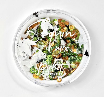 Spooky Town Sequin Mix from Picket fence studios