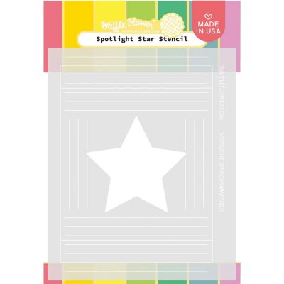 Spotlight star stencil 5.25X6.5 from Waffle Flower