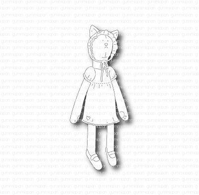 Standing cat die set from Gummiapan ca 35,5x87,5 mm