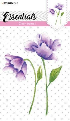 Flower clear stamp 426 - Stämpel med en blomma från Studio Light A5