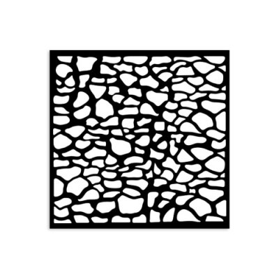 STONES PATTERN stencil - Schablon med stenmönster från Stamperia 12x12 cm