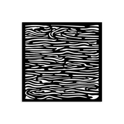 WOOD PATTERN stencil - Schablon med träådring från Stamperia 12x12 cm