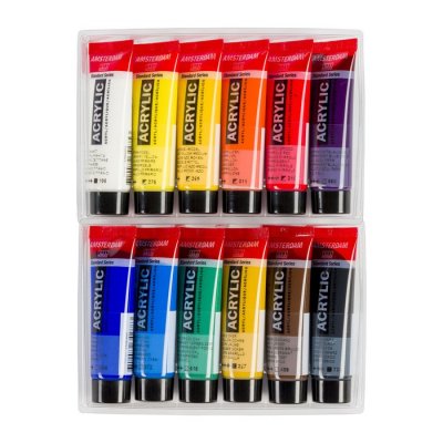 Standard Series Acrylics General Selection - Akrylfärger från Amsterdam 12x20 ml