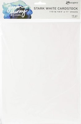 STARK WHITE CARDSTOCK 8,5x11 from Simon Hurley Ranger ink