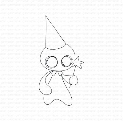 Starman - Stämpel med en zombielucia från Gummiapan 3,5*7,2 cm