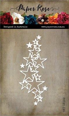 Star texture metal die - Stansmall med stjärnor från Paper Rose Studio 12,2*8 cm