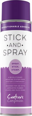 Stick and Spray Mounting Adhesive Purple Can - Icke-permanent spraylim från Crafter's Companion