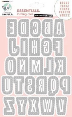 Stitched alphabet Essentials nr.157 die set from Studio Light ca 15x21 cm
