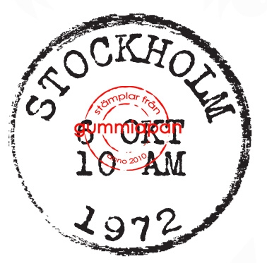 stockholm, frankering, post, stämpel, gummiapan