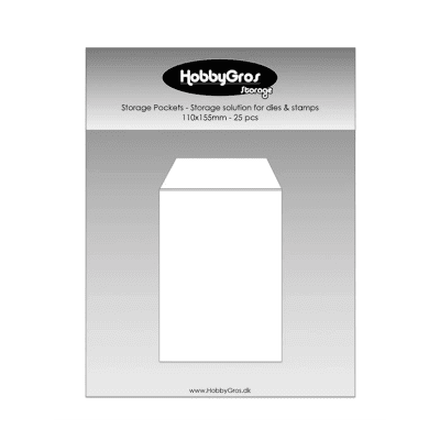 STORAGE POCKETS - Förvaringsfickor från HobbyGros 110x155mm - 25 pcs