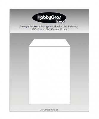STORAGE POCKETS - Förvaringsfickor från HobbyGros 171x238mm (25 st)